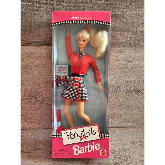 NEW 1997 Ponytails Barbie Doll AAFES Special Edition Mattel 18141 Blonde Vintage - Picture 1 of 8